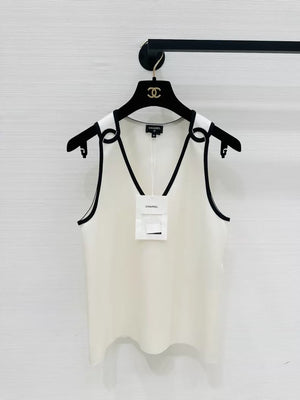 Chanel 26S double C ecru top