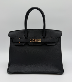Hermès Birkin 30 Black Togo Rose Gold Hardware D 2019
