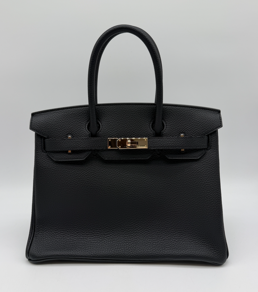 Hermès Birkin 30 Black Togo Rose Gold Hardware D 2019