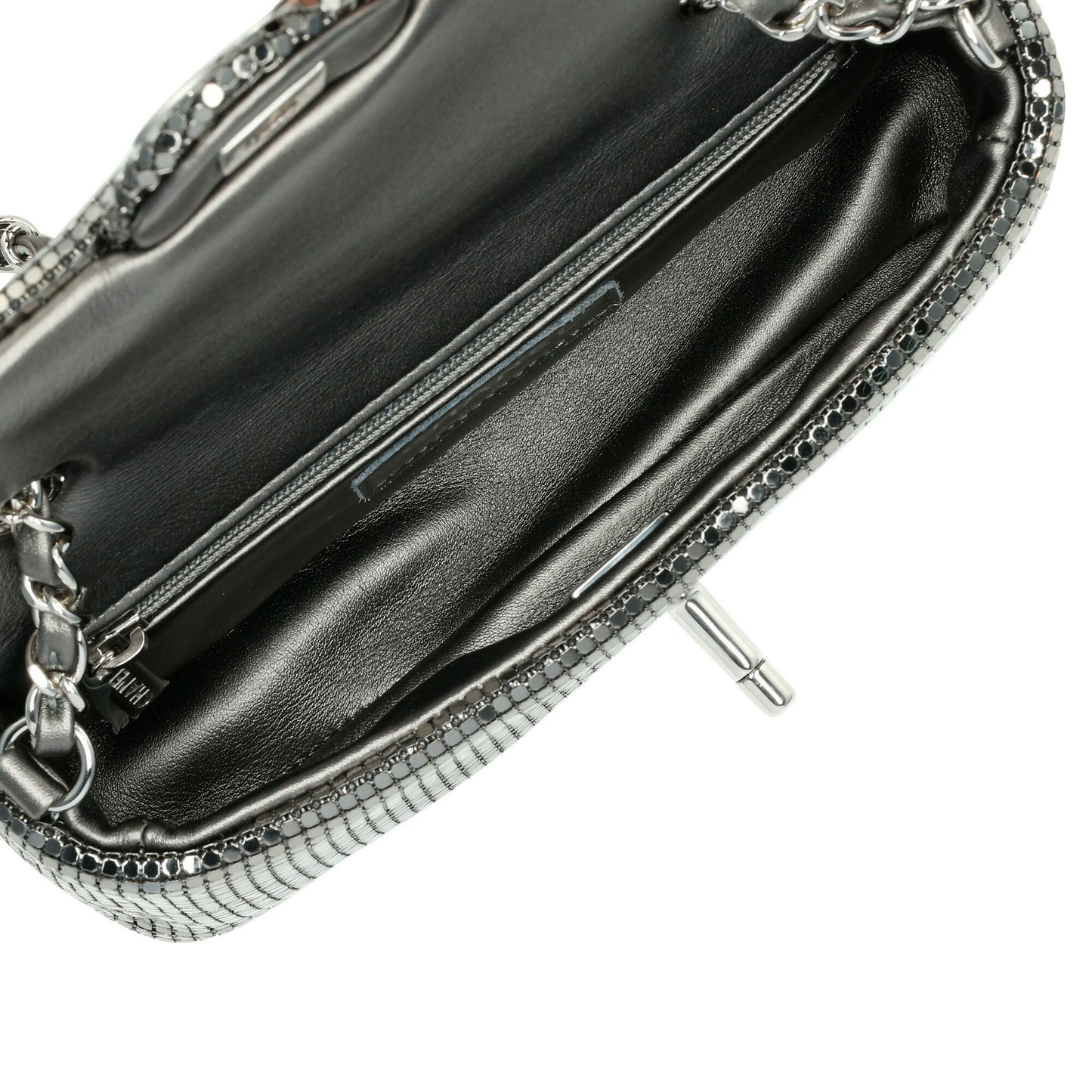 Chanel Fall/Winter 2021 Metallic Mesh Mini Flap Bag