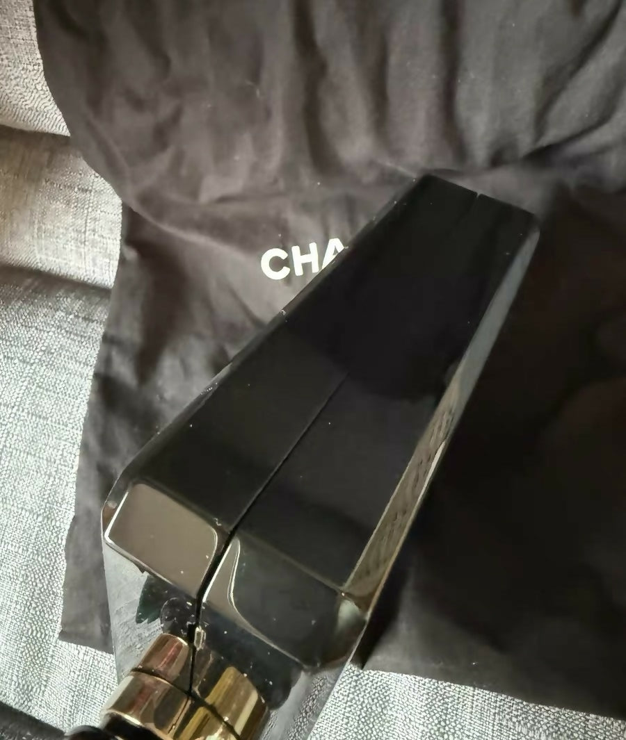 Chanel Runway Perfume Bottle Minaudière / Clutch Bag Black Resin with Gold Hardware