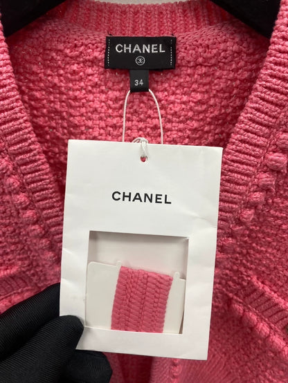 Chanel 22S Cropped Pink cardigan