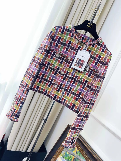 Chanel 23A Multicolore Mosaic Jacket