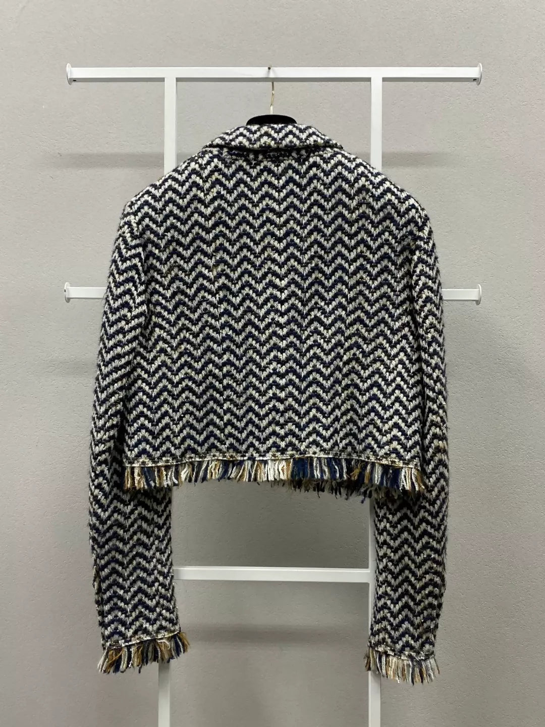 Chanel 19K black 
whitetweed jacket