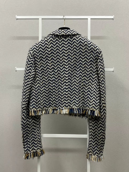 Chanel 19K black 
whitetweed jacket