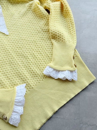 Chanel 24a Yellow Cashmere Sweater