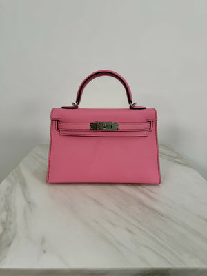 Hermès Kelly 20 Bubblegum Epsom PHW U 2023