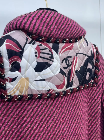 Chanel 23A Métiers d'Art tweed long coat