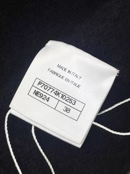 Chanel 21N black and white cashmere turtleneck sweater
