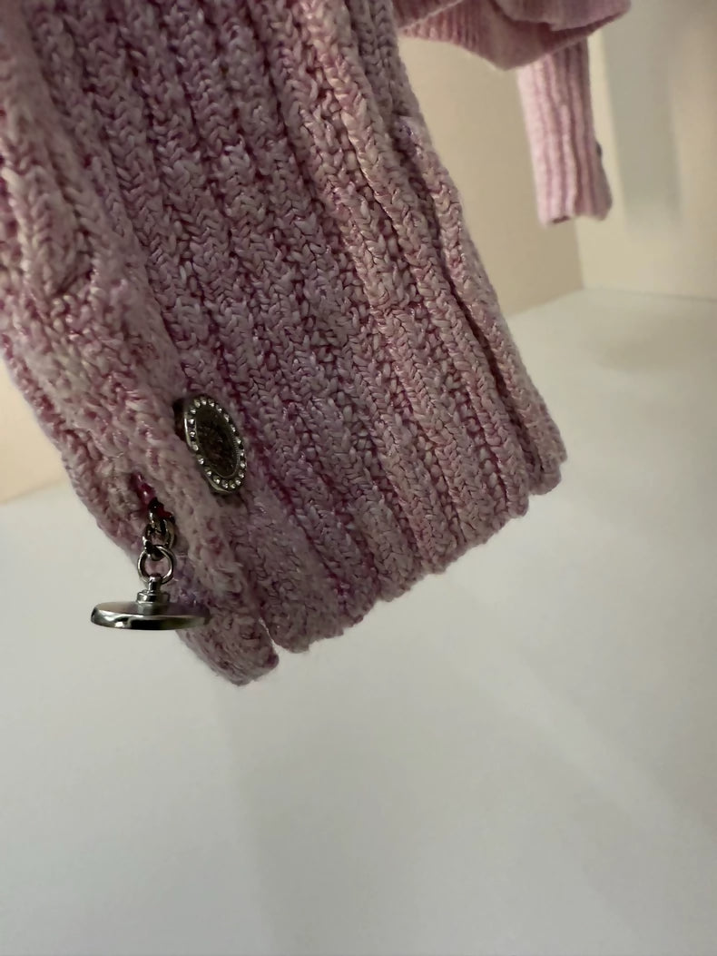 Chanel 24P pink cardigan