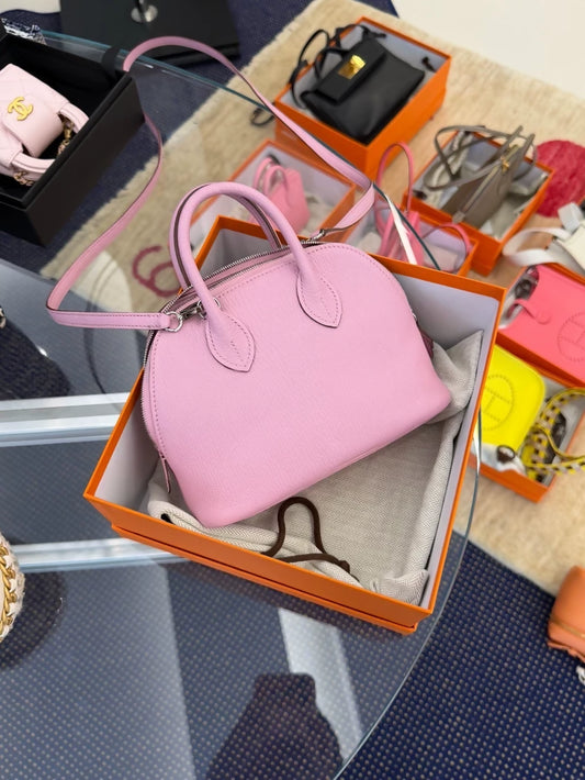 Hermes Mini Bolide Pink palladium hardware