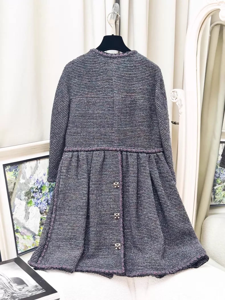 Chanel 11A Black tweed dress