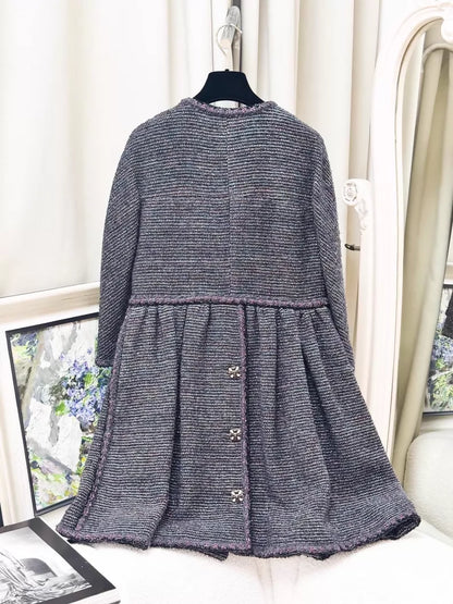 Chanel 11A Black tweed dress