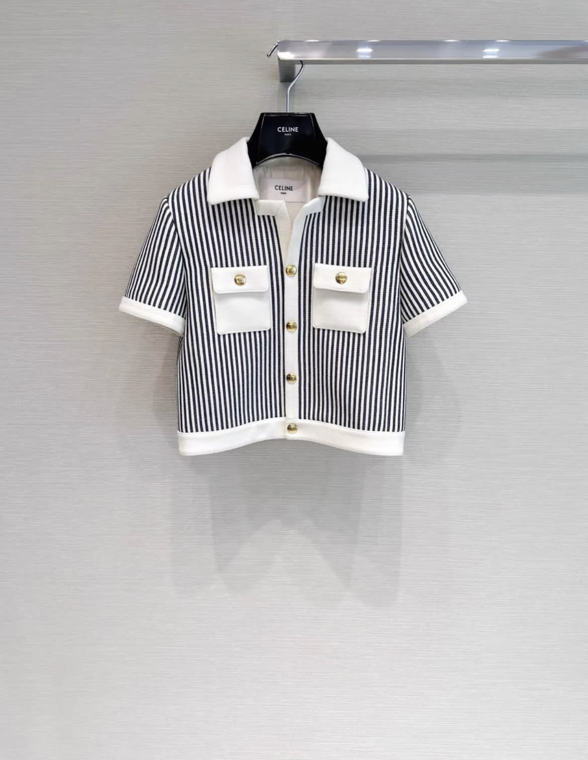 CELINE Celine 23AW new striped jacket, fr36 - 36 Jacket - Vintage fashion from Wararni