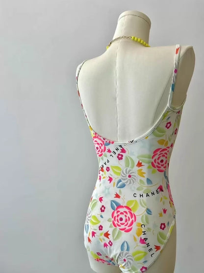 Chanel 96P Floral Swimsuit