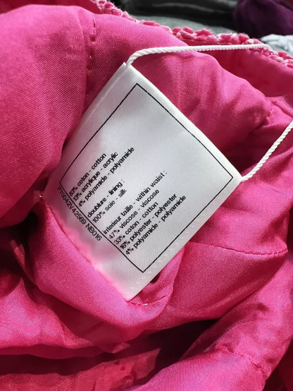 Chanel 21C Fuchsia Tweed Mini Skirt