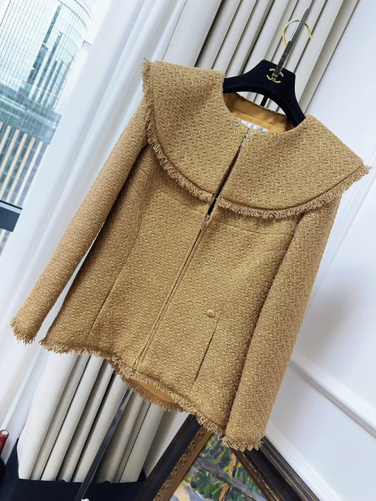 Chanel 19A Gold tweed jacket