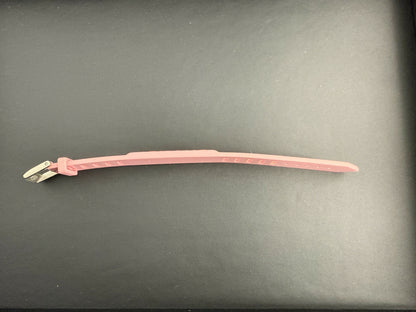 Chanel Vintage 99P Rubber Pink with Peach Wording Bracelet