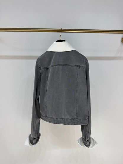 Chanel 25P Grey Denim Jacket