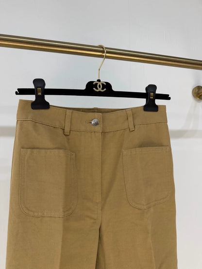 Loro Piana linen flared casual pants