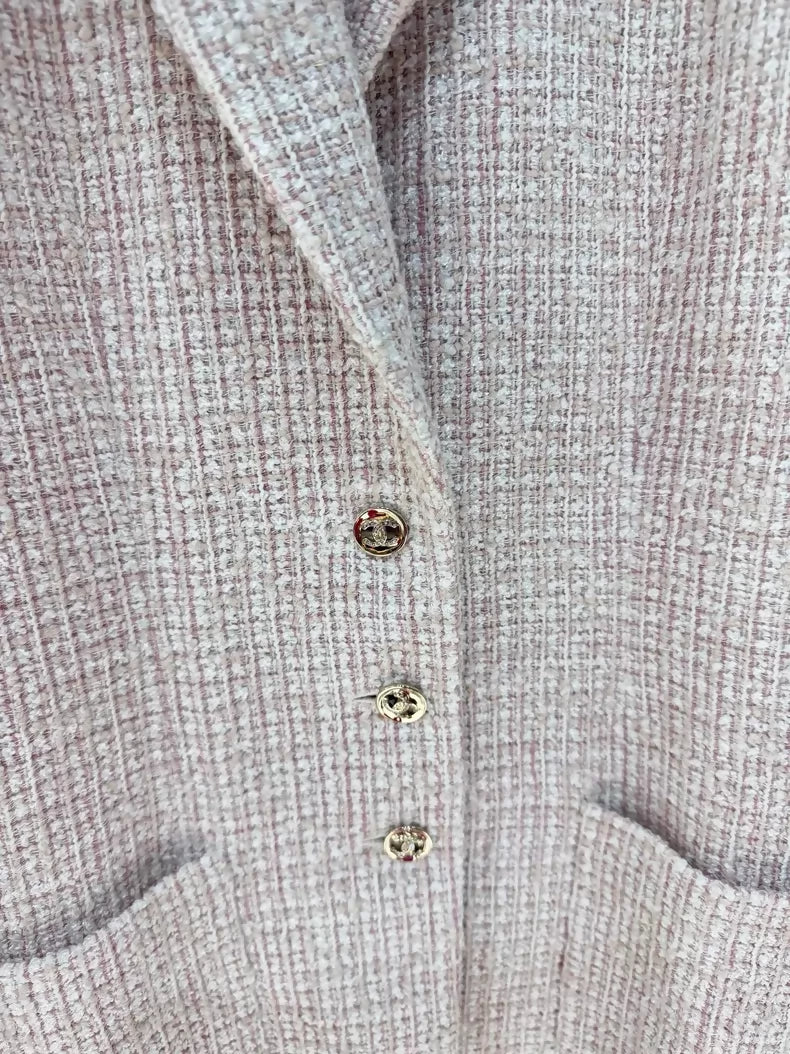 Chanel 24P Pink Tweed Jacket