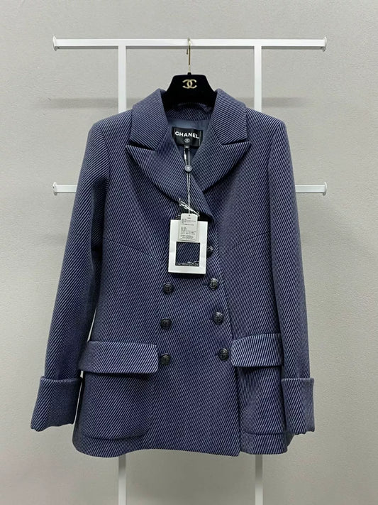 Chanel 2018 dark blue jacket