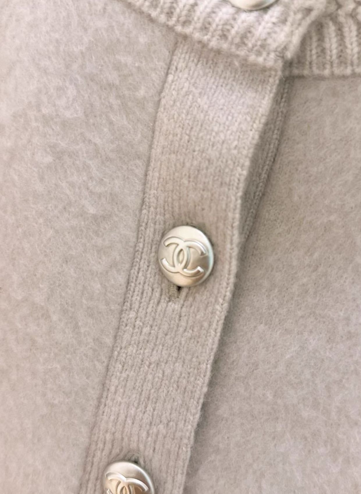 Chanel 21 coco neige gray blue ski sweater – Wararni.com