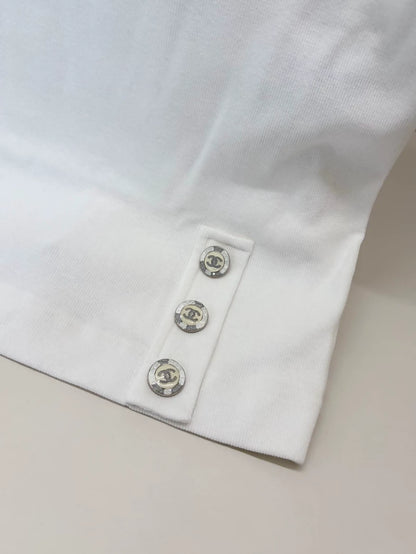 Chanel 23C F1 white dress