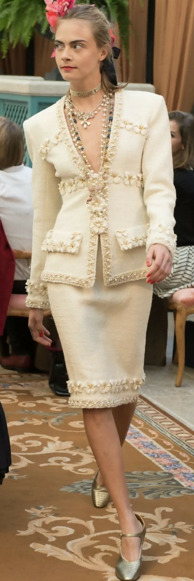 Chanel 17A Ritz Cosmopolite CC Key Dangle Drop Silver Pierced Earrings