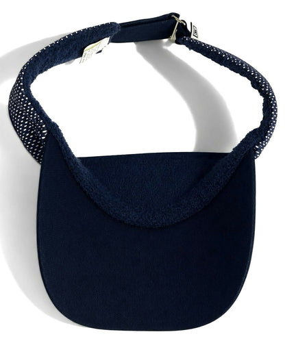 Chanel 2003 Navy Blue Terry CC Logo Sport Tennis Sun Visor Hat Cap