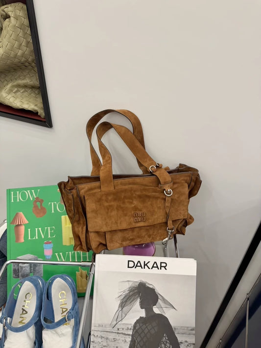 Miu Miu 26SS suede shoulder bag