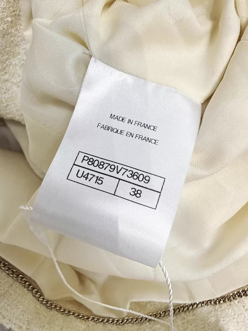 Chanel 26C Beige Tweed Jacket