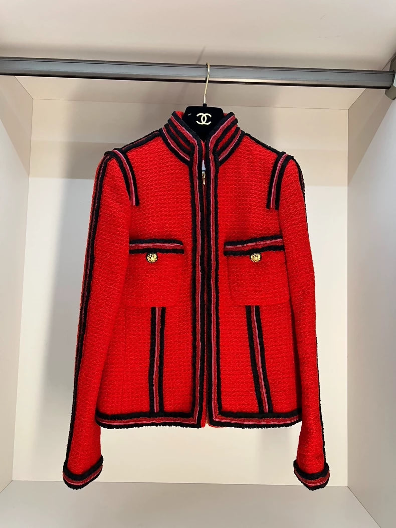 Chanel Paris-Moscow Métiers d'Art military-style red jacket