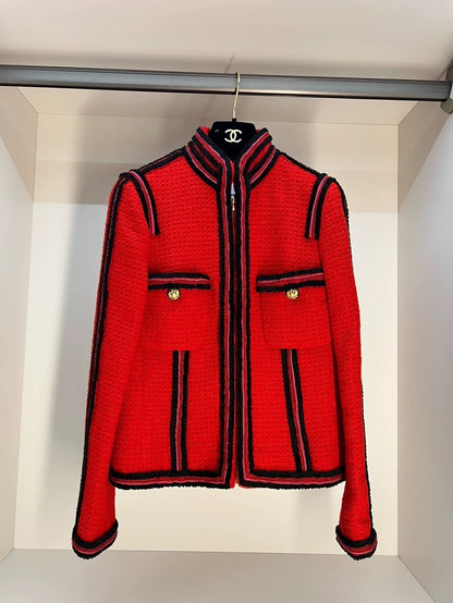 Chanel Paris-Moscow Métiers d'Art military-style red jacket
