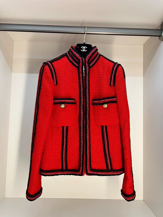 Chanel Paris-Moscow Métiers d'Art military-style red jacket