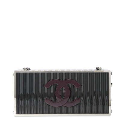 Chanel Métiers d’Art Paris–Hamburg Black Lucite Shipping Container Evening Bag 2018