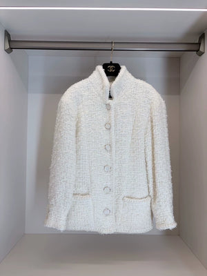 Chanel 2015 white Tweed Jacket