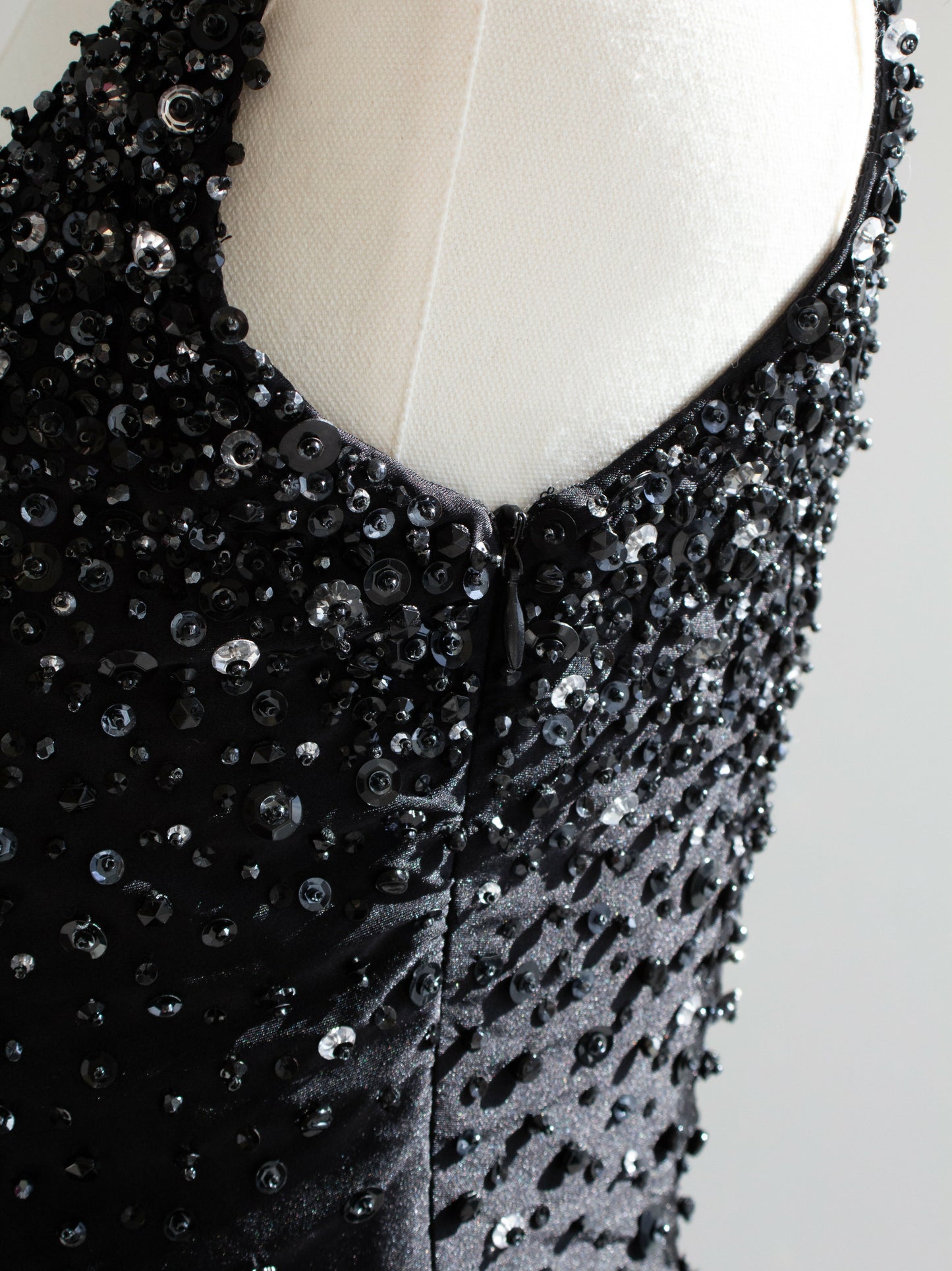 gianni versace couture spring 1996 black embellished mini dress 9