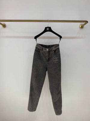 Chanel 23C  grey denim pants