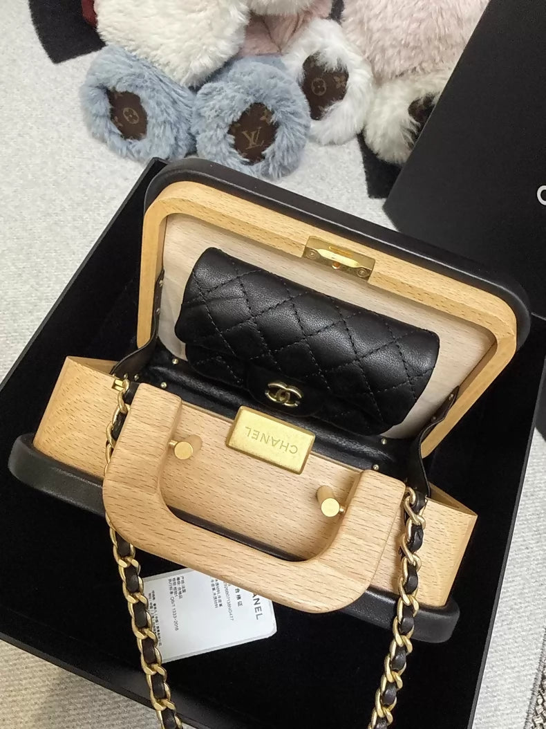 Chanel 22C Square Wooden Bag