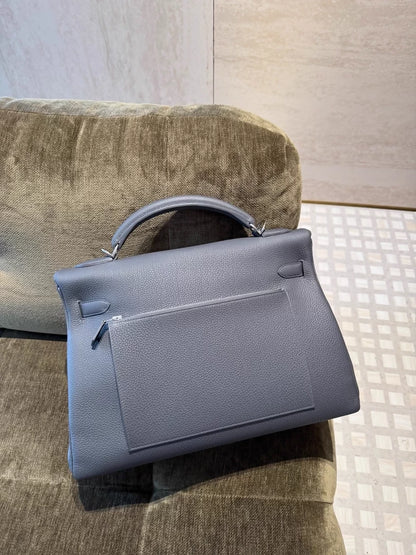 Hermès Kelly 42 Maxi Grey Togo Palladium Hardware