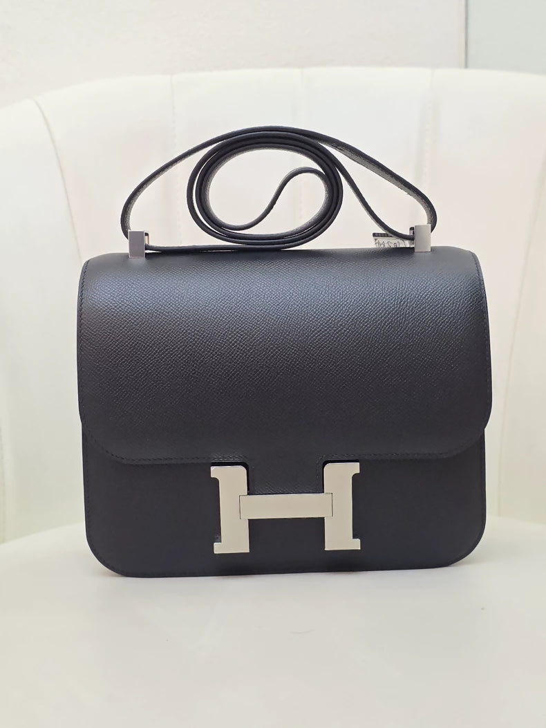 Hermes Constance 24 black Epsom leather palladium hardware