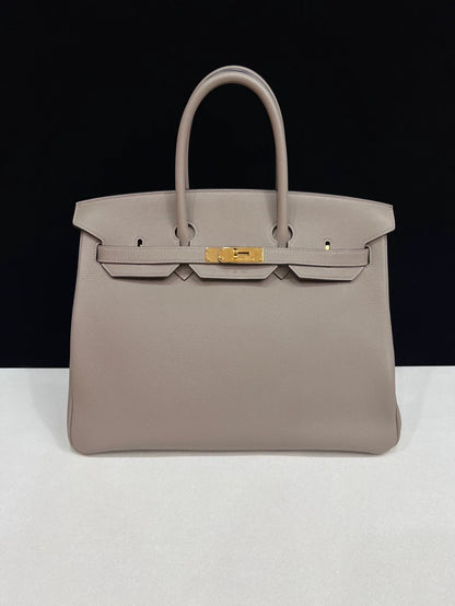 Hermes Birkin 35 Étoupe Togo Leather Gold Hardware