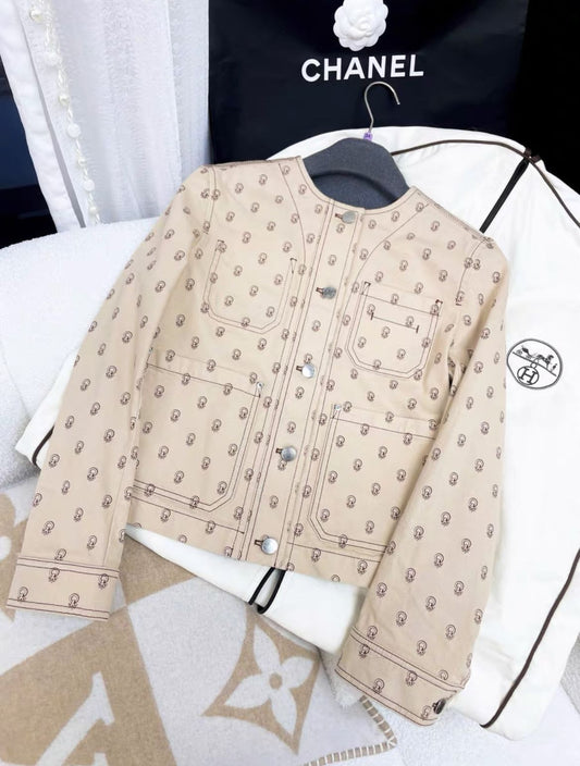 Hermès Hermes "Chaine d'Ancre" denim jacket - 36 Jacket - Secondhand luxury from Wararni