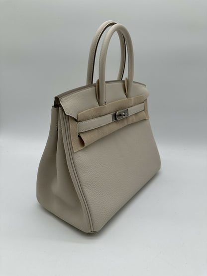 Hermès Birkin 30 Togo Craie PHW Stamp K