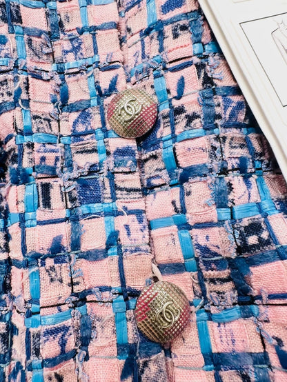 Chanel purple tweed jacket