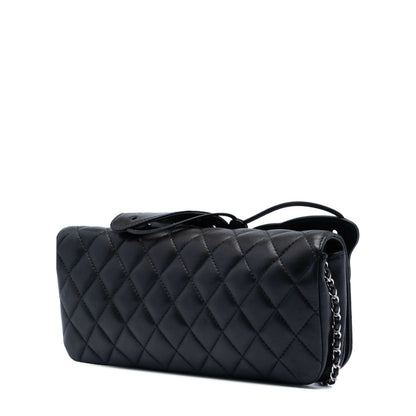 Chanel Quilted Lambskin Butterfly Clutch With Chain