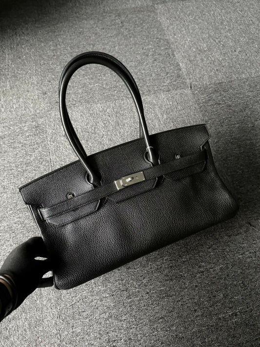 Hermès Shoulder Birkin 42 Noir Togo with Palladium Hardware m