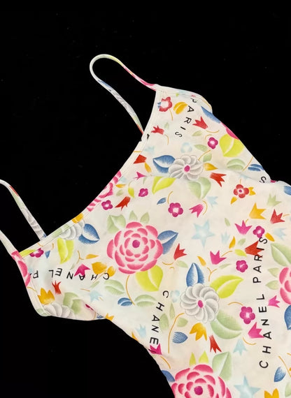 Chanel 96P Floral Swimsuit