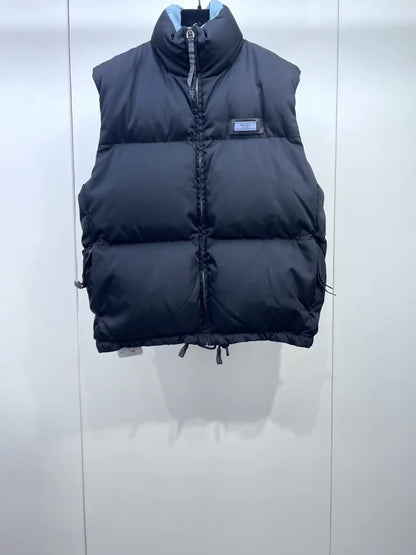 Prada classic black down vest